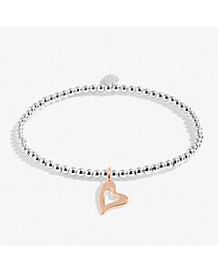 Joma Jewellery A Little 'Be Bold Be Brave Be Beautiful' Bracelet In Silver And Gold Plating